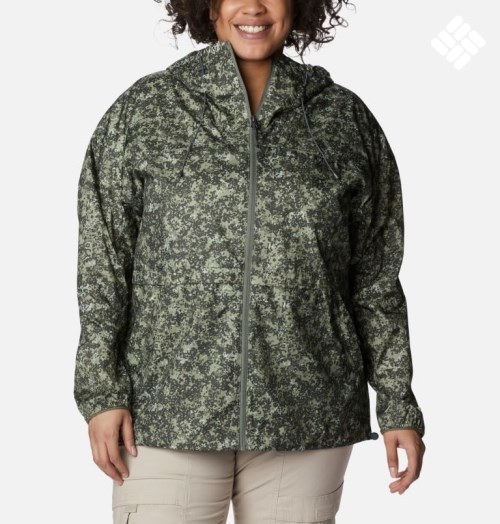 Jacheta Columbia Alpine Chill Windbreaker Dama Verzi | Plus Size YI7Q9ZMAS